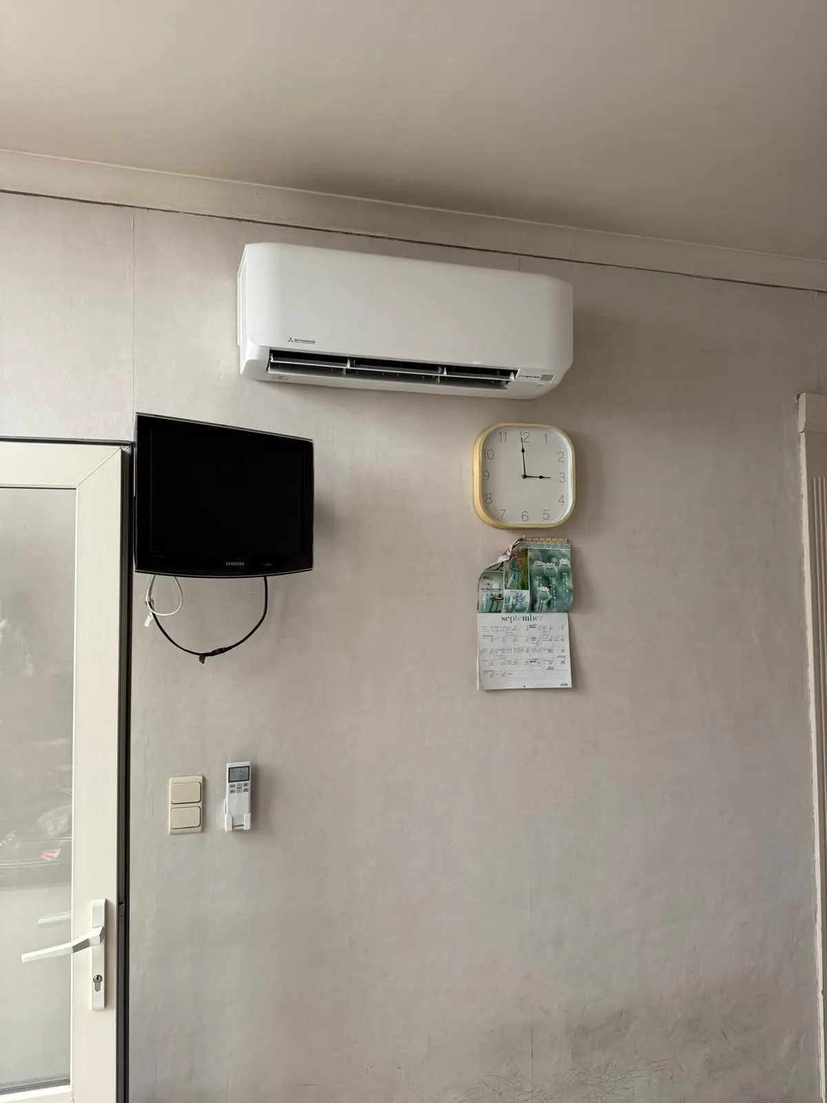 Mitsubishi airco living installatie Climamor Limburg